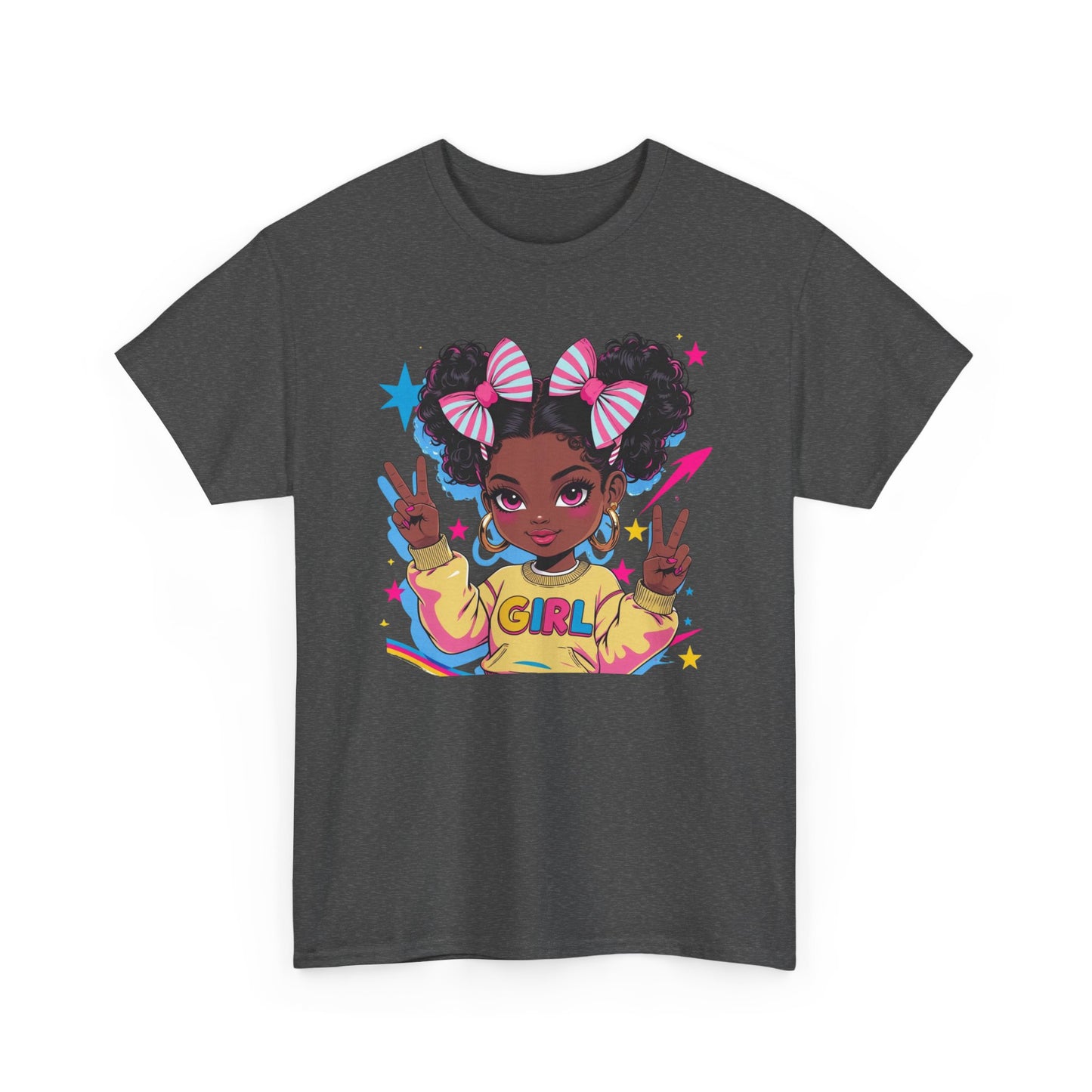 Empowerment Graphic Tee: Cute Girl Design | Unisex Fashion | Youth Empowerment | Gift for Her | Casual Wear | Non-Binary Fashion | [...]