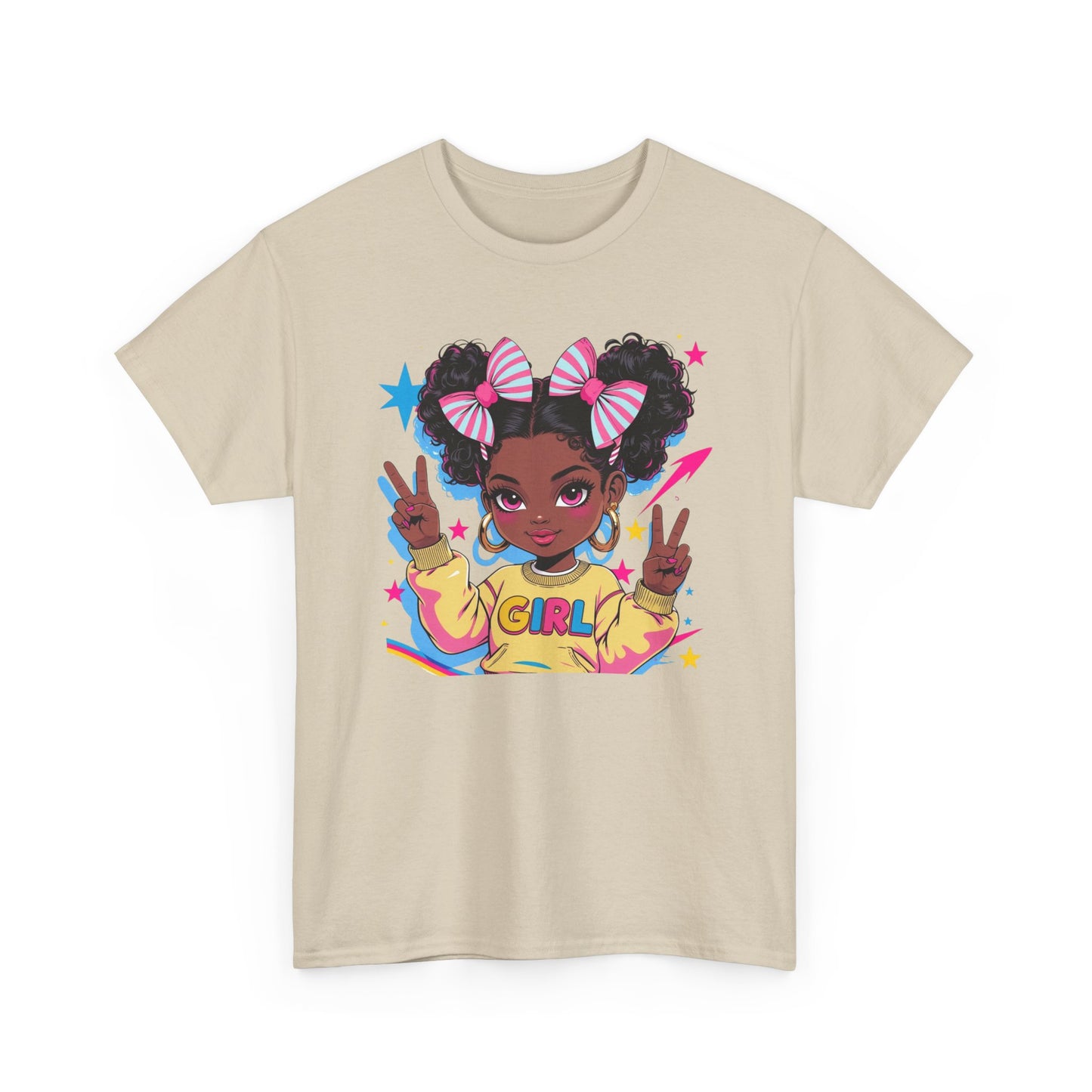 Empowerment Graphic Tee: Cute Girl Design | Unisex Fashion | Youth Empowerment | Gift for Her | Casual Wear | Non-Binary Fashion | [...]