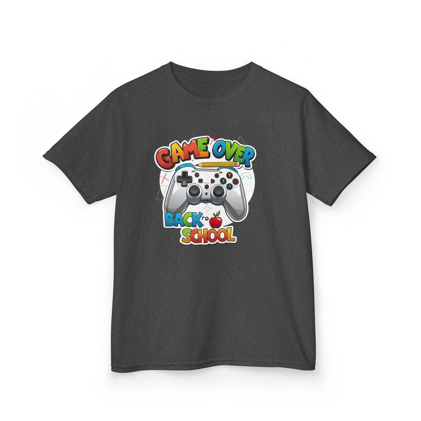 Back to School Gamer Tee, Kids Gaming Shirt, Fun Playful Top for Children, Video Game Lover Gift, Youth Cotton T-Shirt