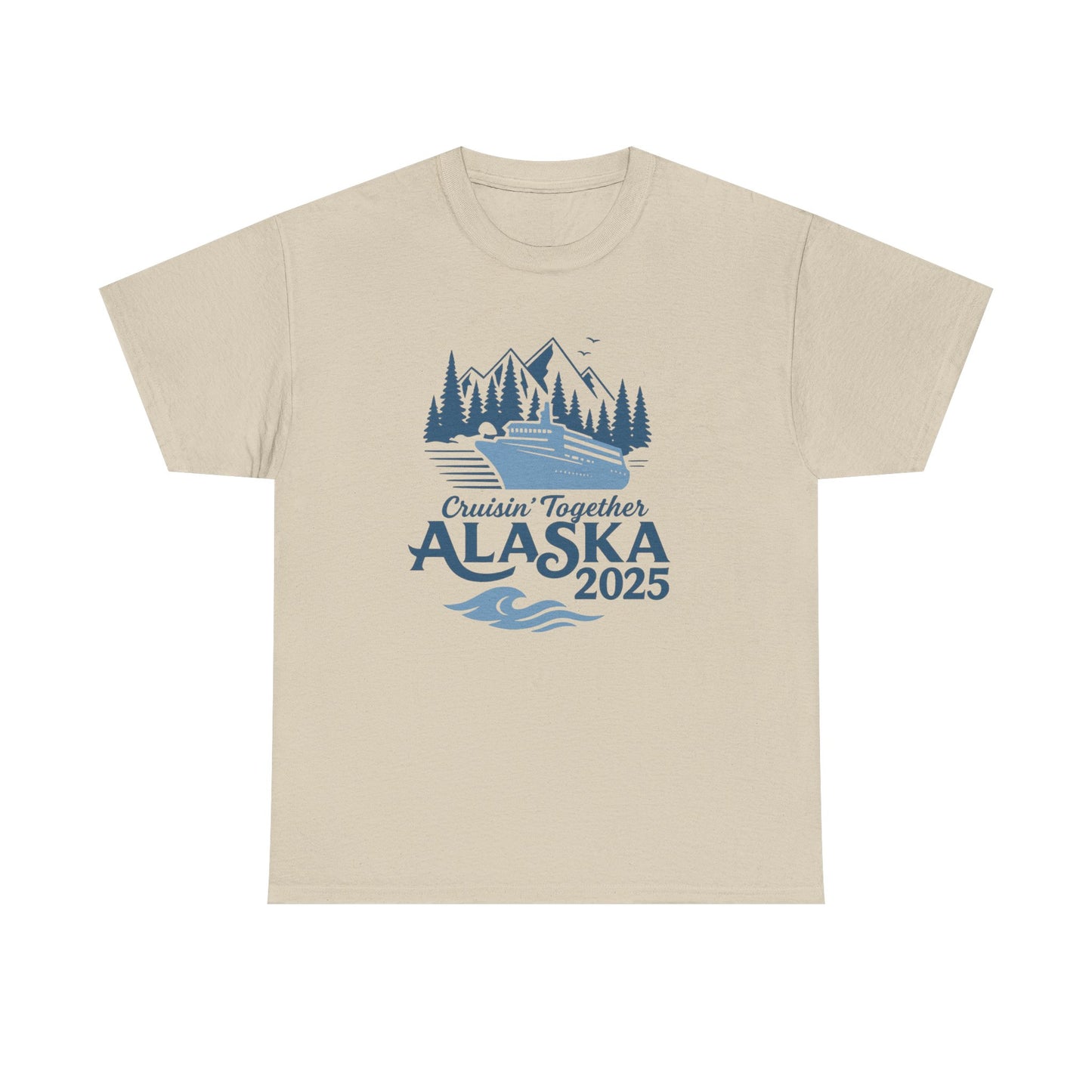 Alaska Adventure Tee, Unisex Travel Shirt, Souvenir Gift, Nature Lover Apparel, Vacation 2025, Cruisin' Together Design