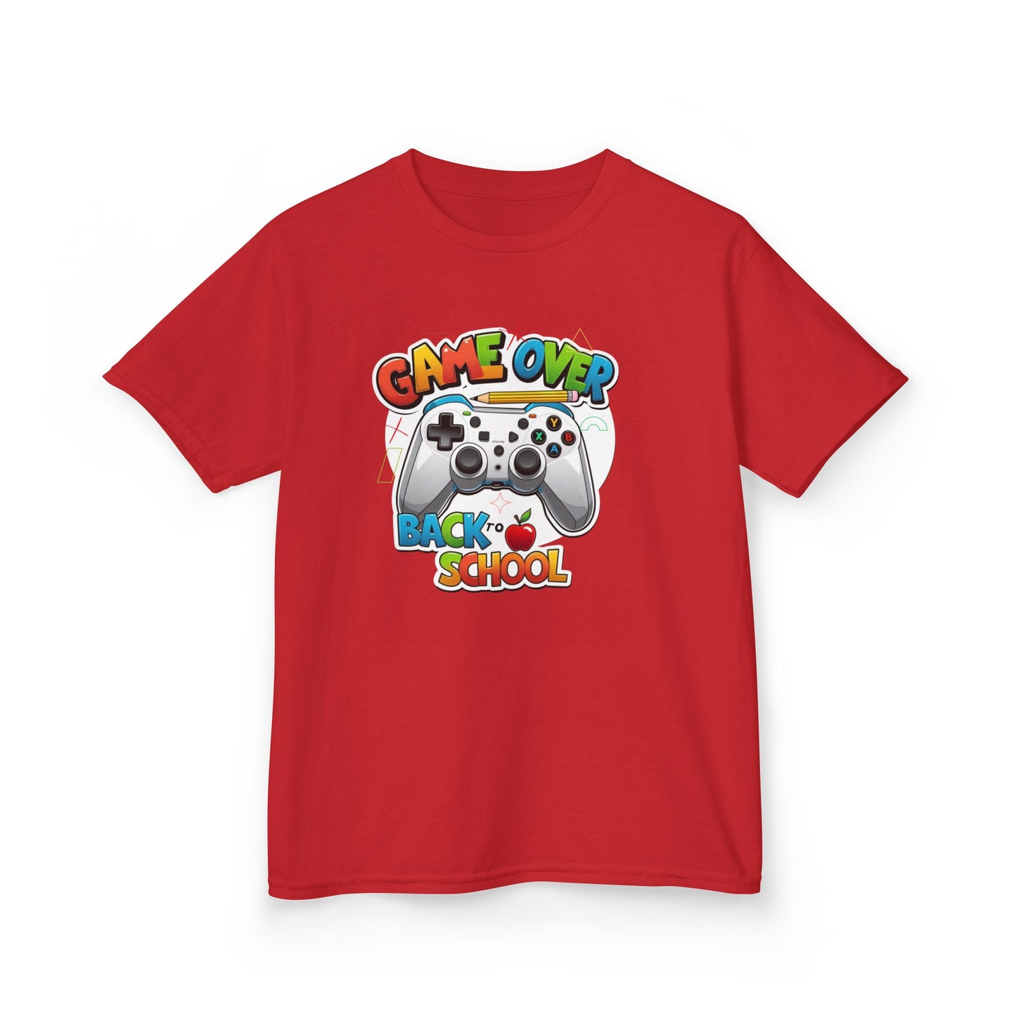 Back to School Gamer Tee, Kids Gaming Shirt, Fun Playful Top for Children, Video Game Lover Gift, Youth Cotton T-Shirt