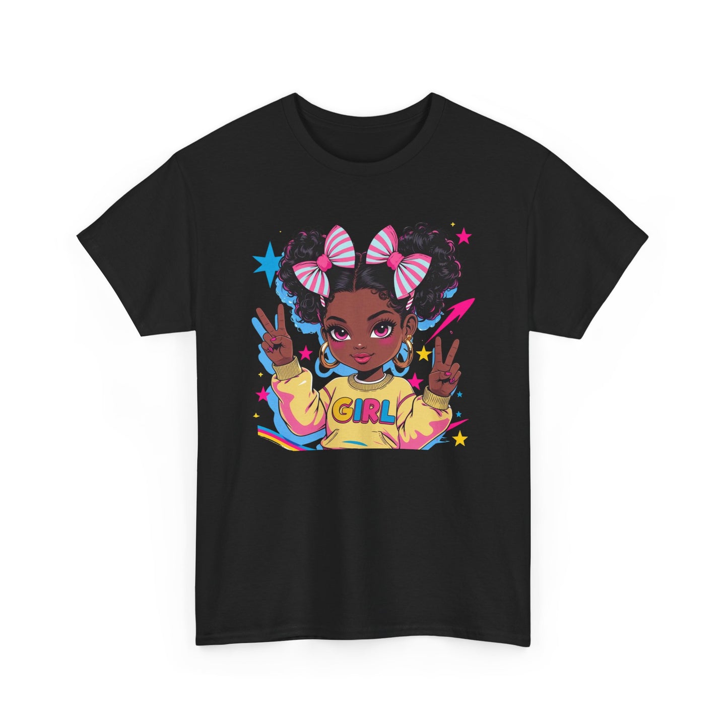 Empowerment Graphic Tee: Cute Girl Design | Unisex Fashion | Youth Empowerment | Gift for Her | Casual Wear | Non-Binary Fashion | [...]