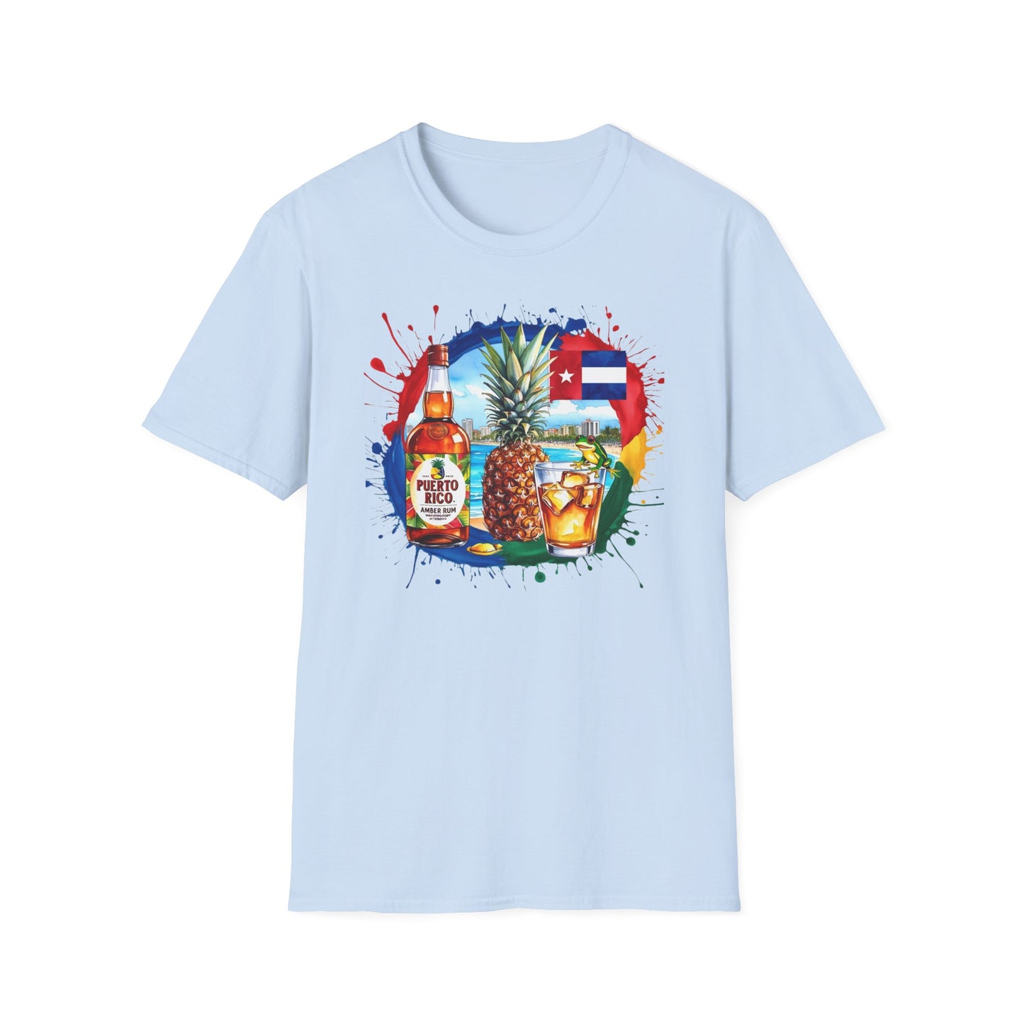 Tropical Beach Fun Unisex Softstyle T-Shirt
