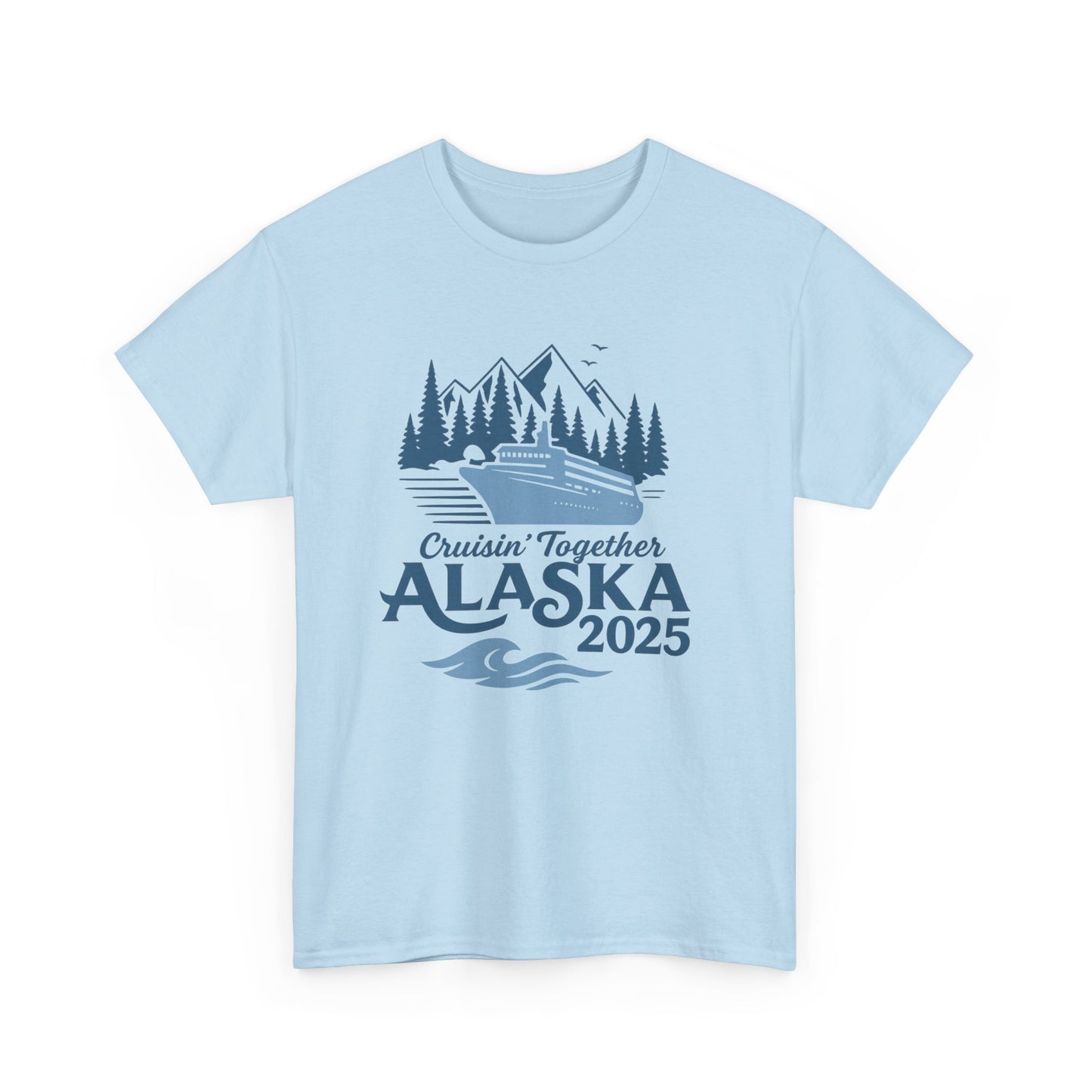 Alaska Adventure Tee, Unisex Travel Shirt, Souvenir Gift, Nature Lover Apparel, Vacation 2025, Cruisin' Together Design