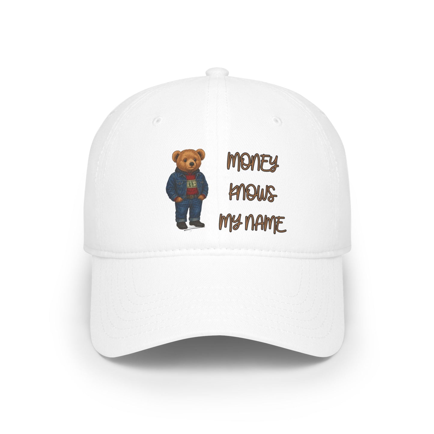 Stylish Cap with Bear Design - Money Knows My Name, Trendy Hat for Fashion Lovers, Gift for Him/Her, Streetwear Accessory, Casual [...]