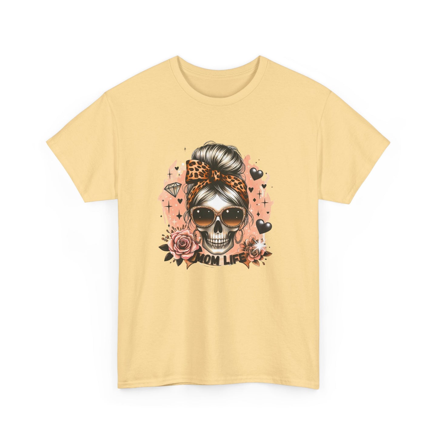 Fashion Skull Tee, Unisex Graphic T-Shirt for Day of the Dead, Boho Style, Cool Casual Wear, Gift for Her