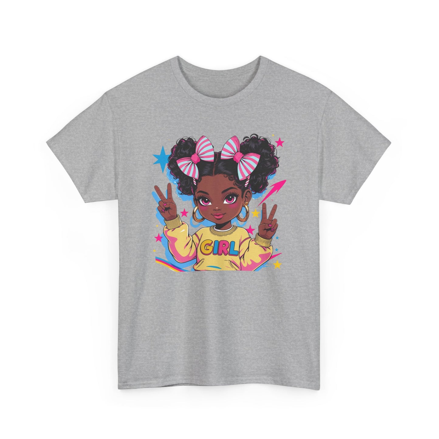 Empowerment Graphic Tee: Cute Girl Design | Unisex Fashion | Youth Empowerment | Gift for Her | Casual Wear | Non-Binary Fashion | [...]