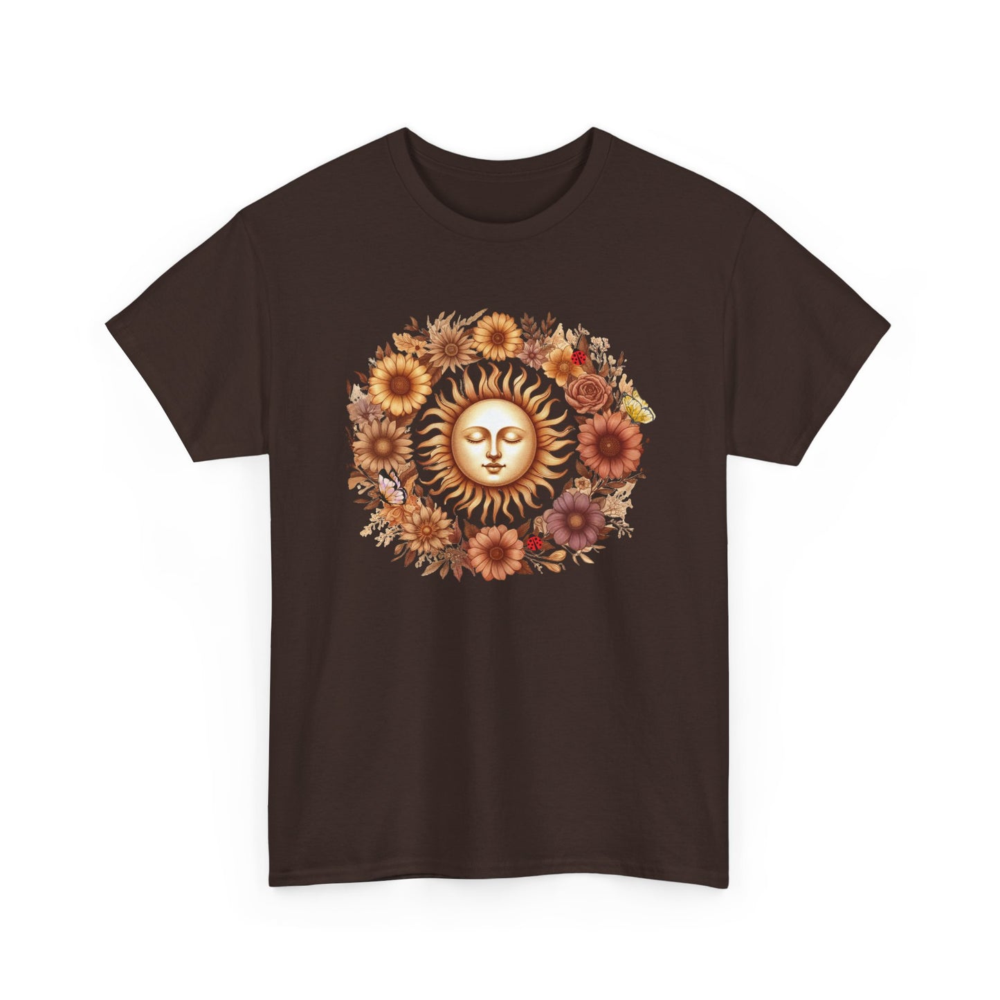 Sunflower Sun Graphic Tee | Vintage Floral Shirt, Casual Wear, Gift for Nature Lovers, Summer Fashion, Boho Style