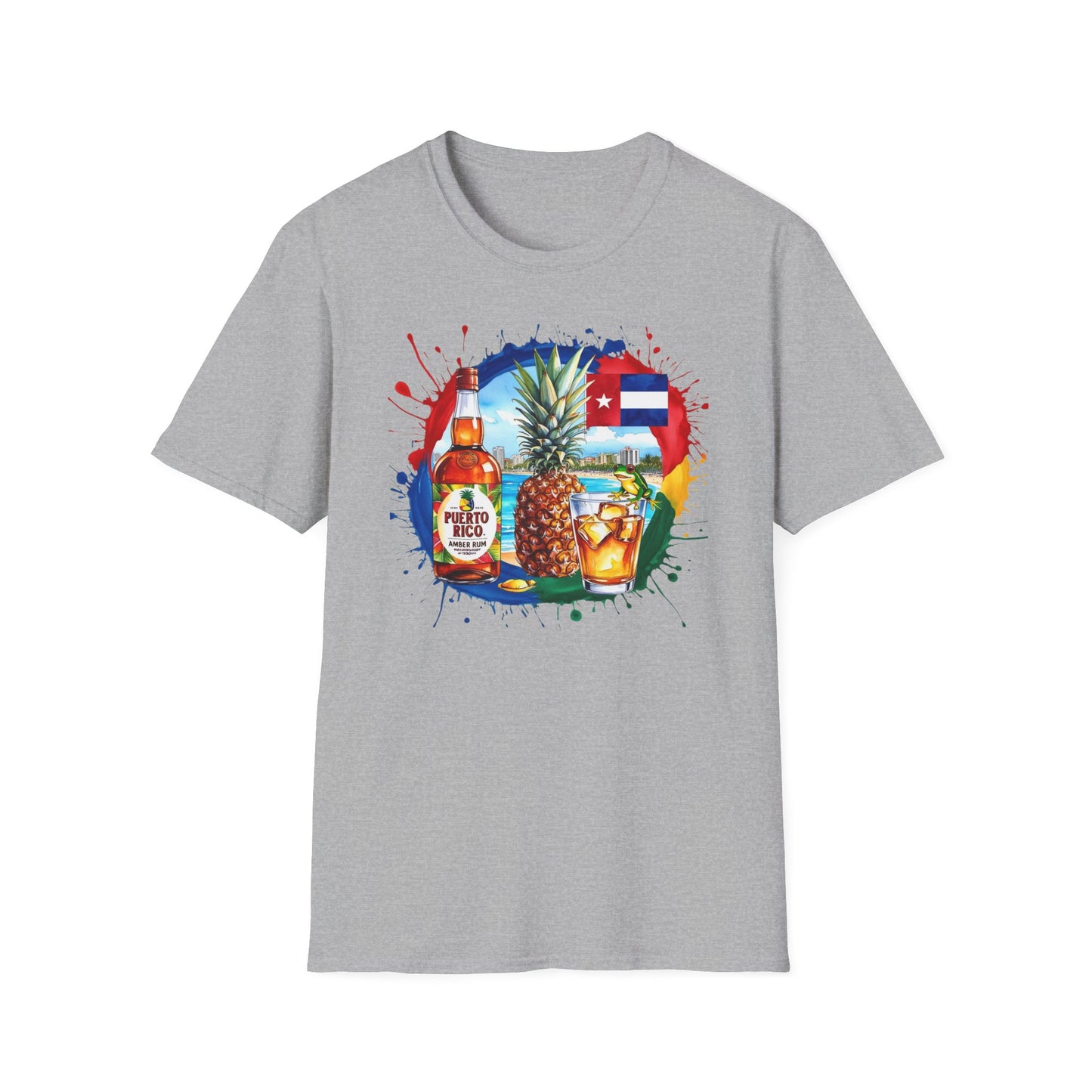 Tropical Beach Fun Unisex Softstyle T-Shirt