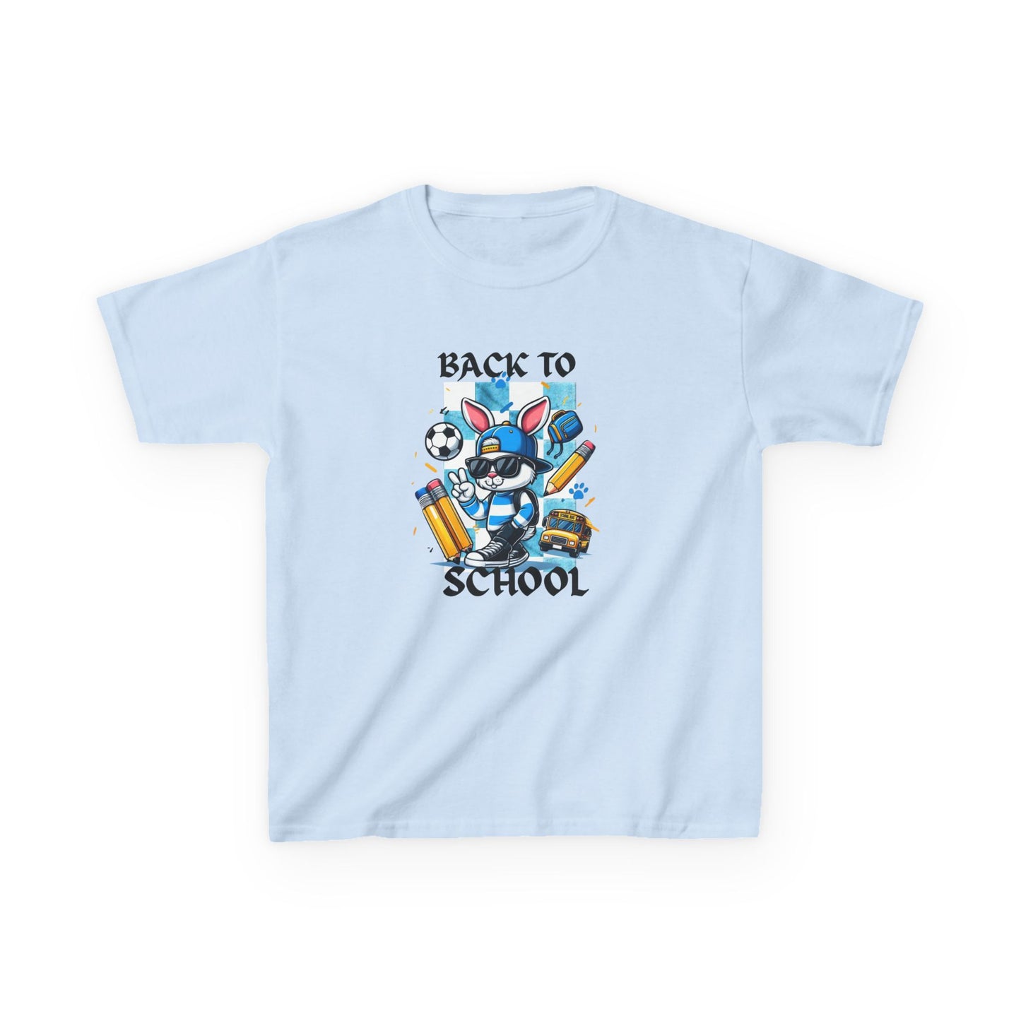 Back to School Kids Tee, Fun Graphic Cotton Shirt for Kids, School Spirit Top, Cute Cartoon Tee, Youth Apparel, Gift for Students
