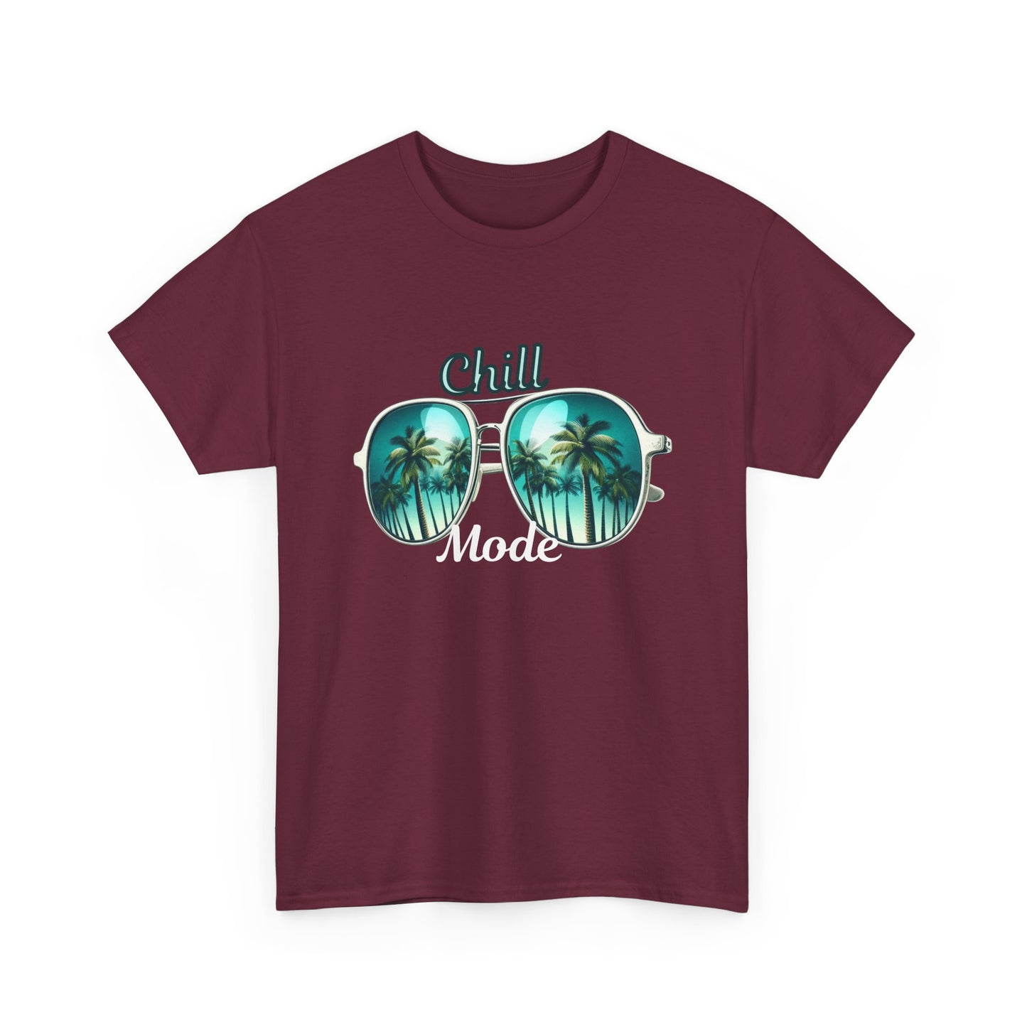 Chill Vibes Unisex Heavy Cotton Tee - Perfect for Beach Days, Summer Concerts, Relaxation, Gift for Friends, Casual Wear, Vacation Style