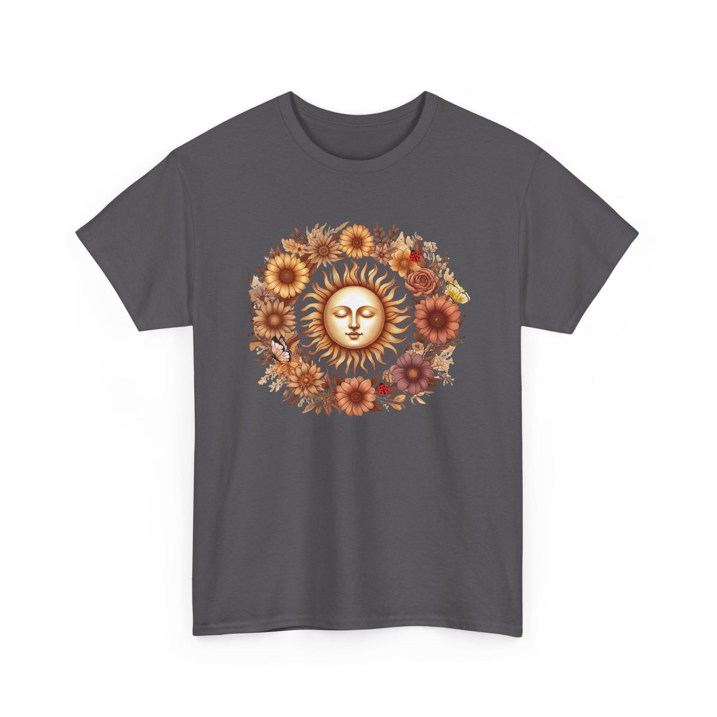Sunflower Sun Graphic Tee | Vintage Floral Shirt, Casual Wear, Gift for Nature Lovers, Summer Fashion, Boho Style