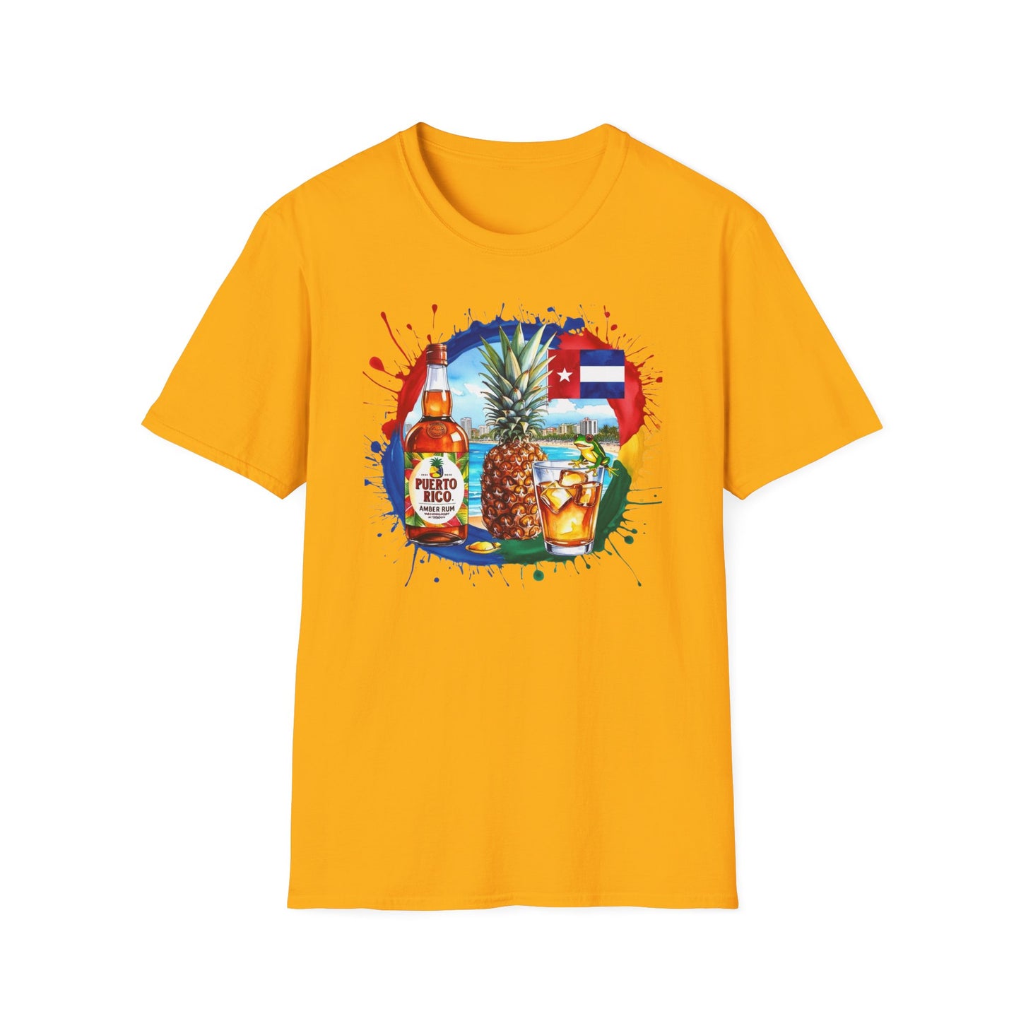 Tropical Beach Fun Unisex Softstyle T-Shirt
