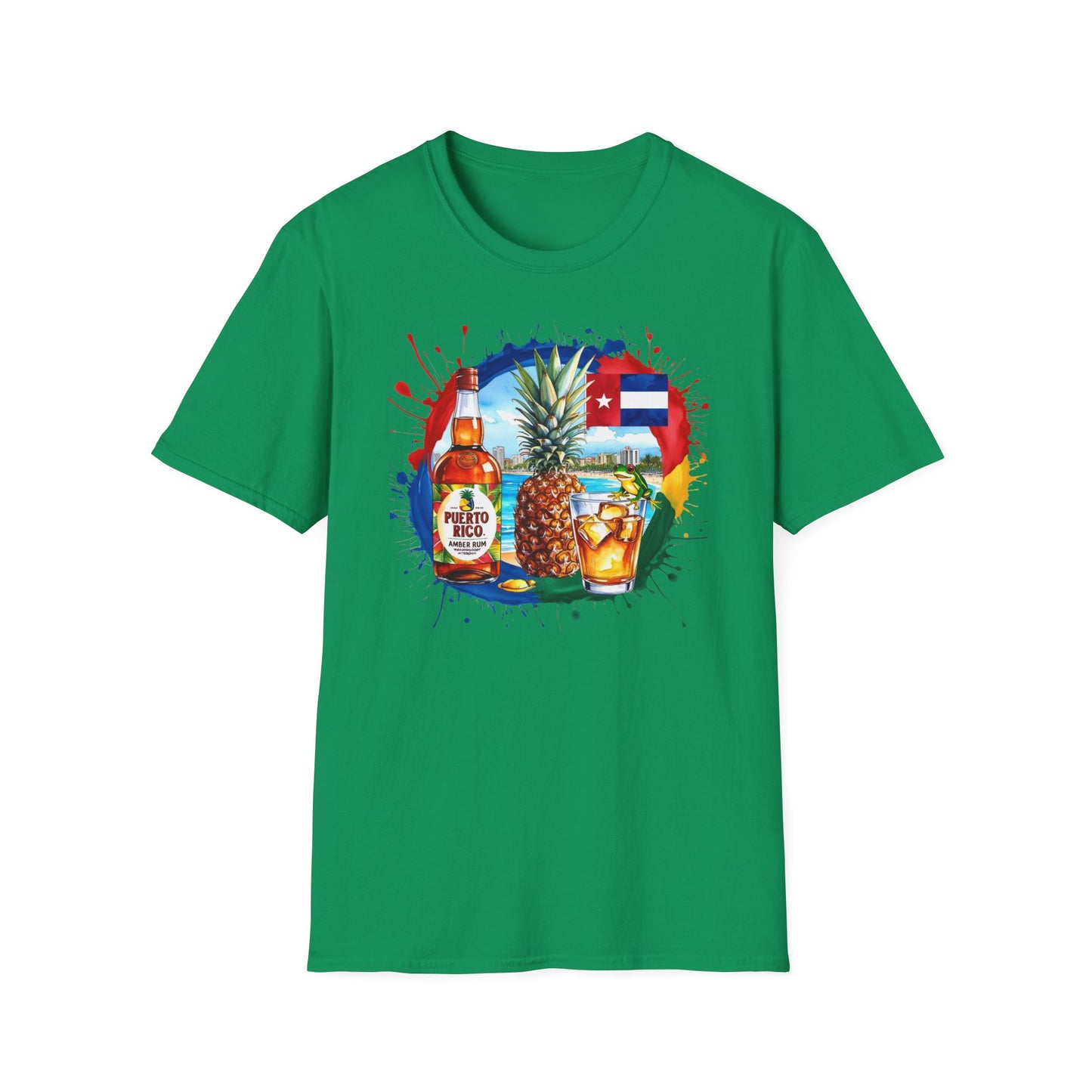 Tropical Beach Fun Unisex Softstyle T-Shirt