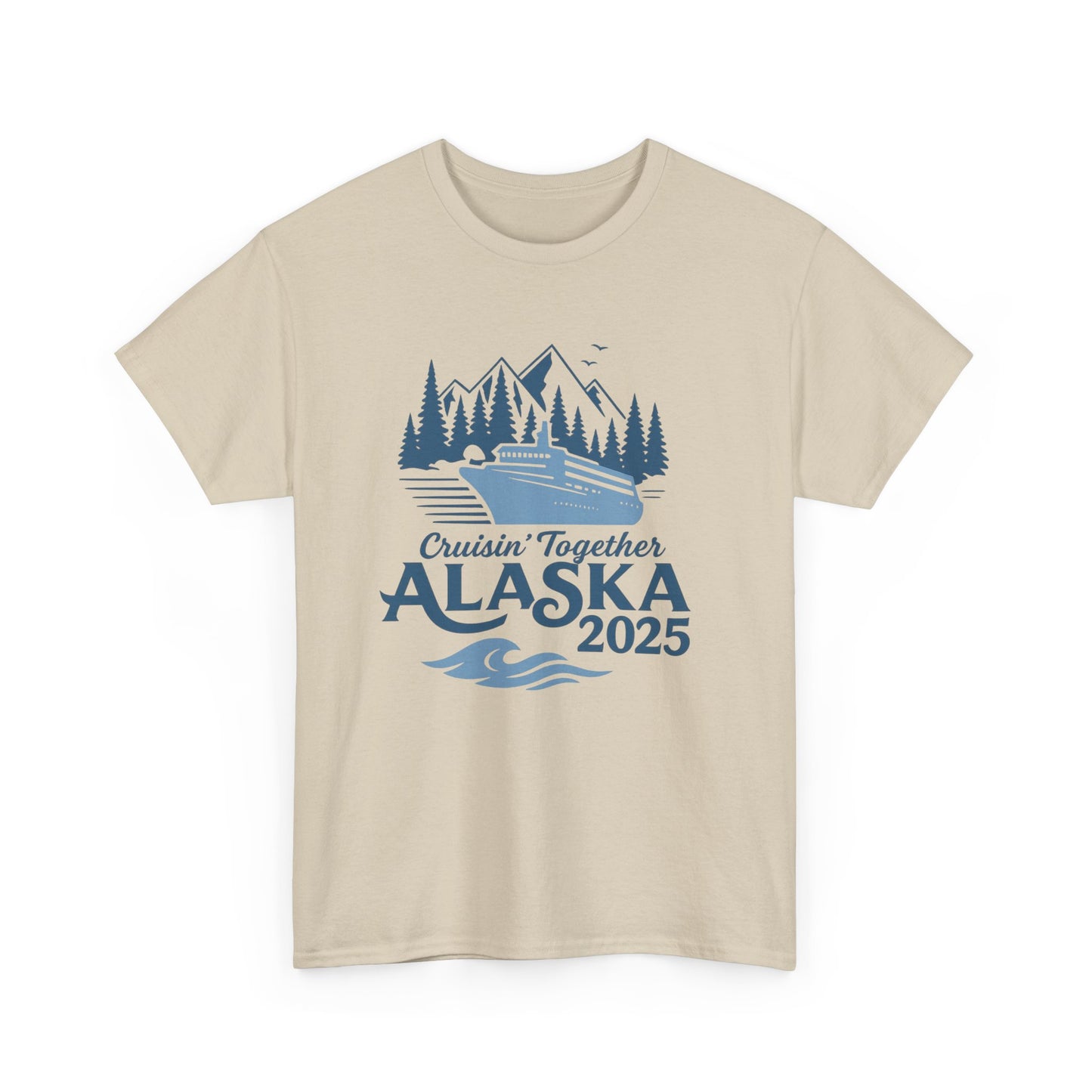 Alaska Adventure Tee, Unisex Travel Shirt, Souvenir Gift, Nature Lover Apparel, Vacation 2025, Cruisin' Together Design