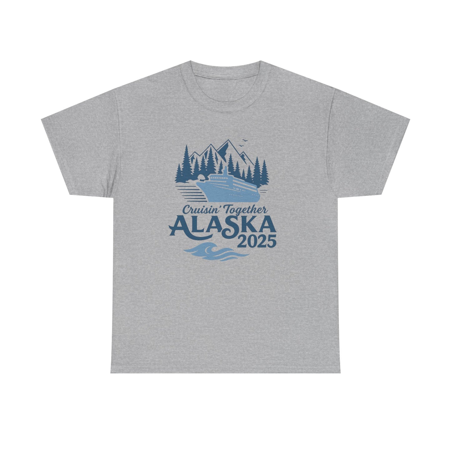 Alaska Adventure Tee, Unisex Travel Shirt, Souvenir Gift, Nature Lover Apparel, Vacation 2025, Cruisin' Together Design