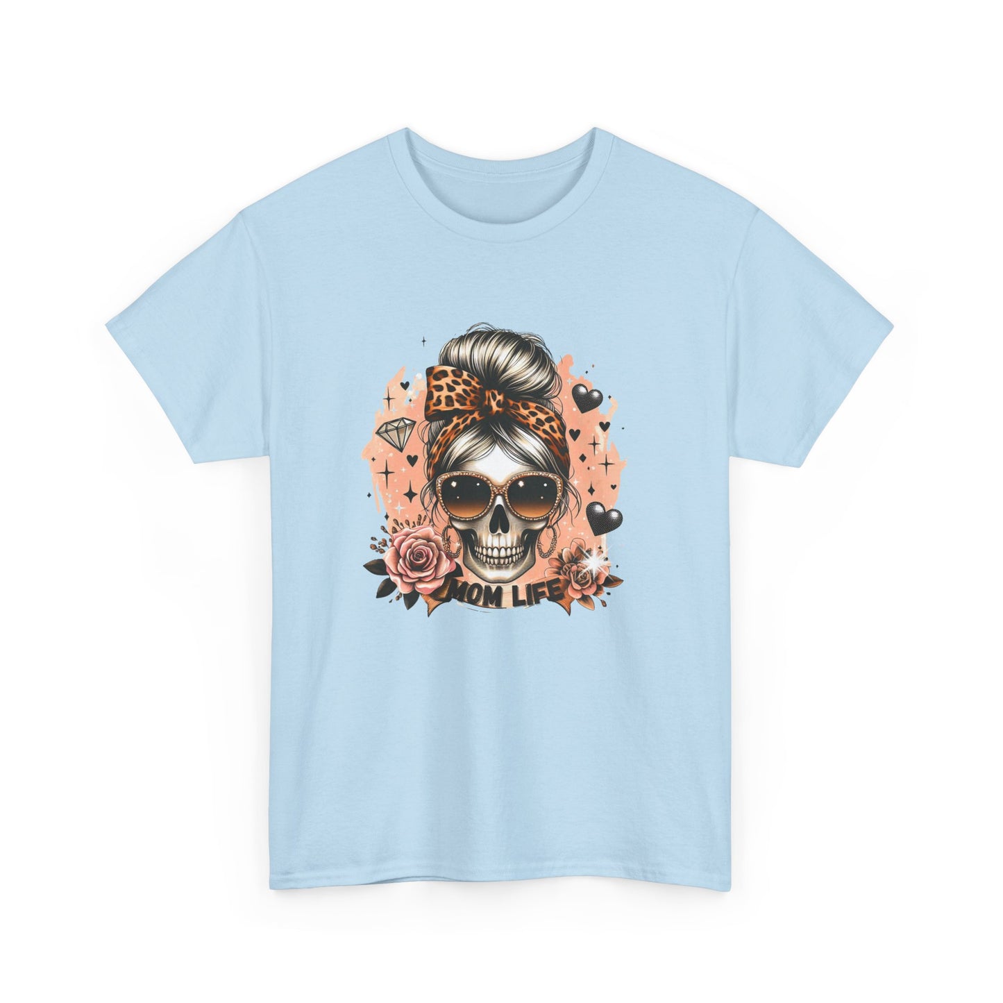Fashion Skull Tee, Unisex Graphic T-Shirt for Day of the Dead, Boho Style, Cool Casual Wear, Gift for Her