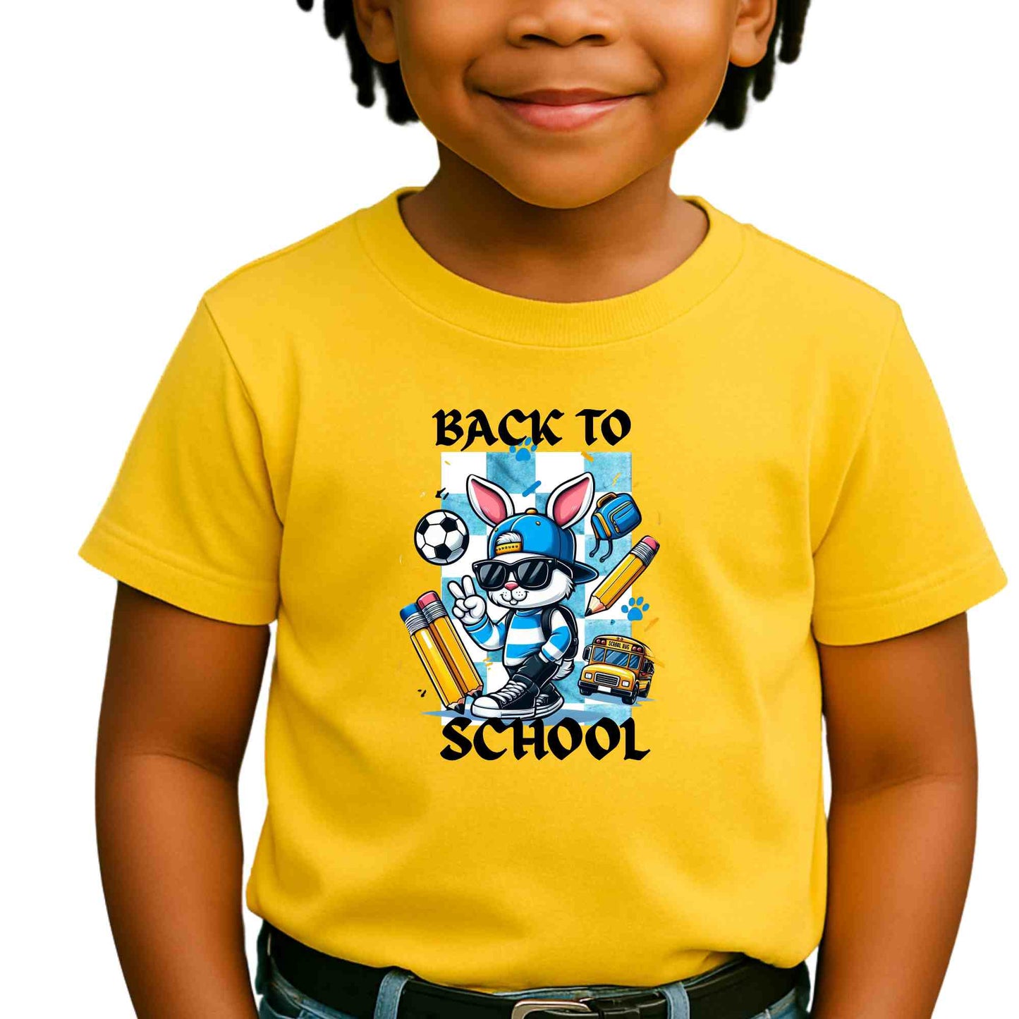Back to School Kids Tee, Fun Graphic Cotton Shirt for Kids, School Spirit Top, Cute Cartoon Tee, Youth Apparel, Gift for Students