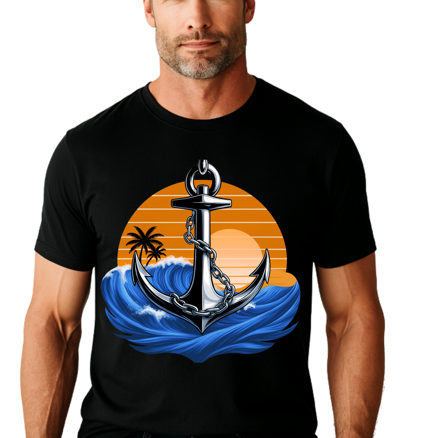 Sunset Beach Travel T-Shirt for Men