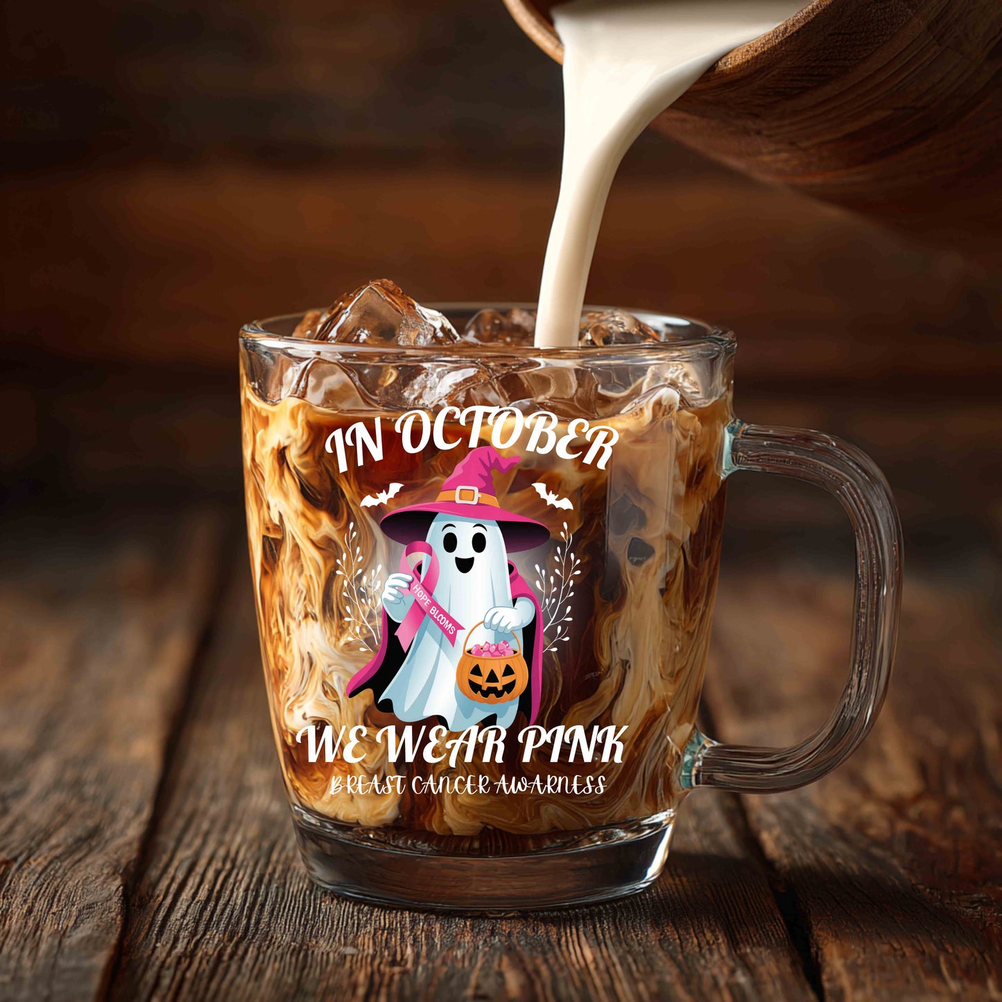 October Ghost Awareness Tee - Pink for Breast Cancer, Halloween Shirt, Unisex Tee, Gift for Awareness Month, Spooky Season Apparel