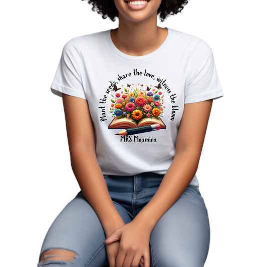 Spring Blooms Teacher T-Shirt