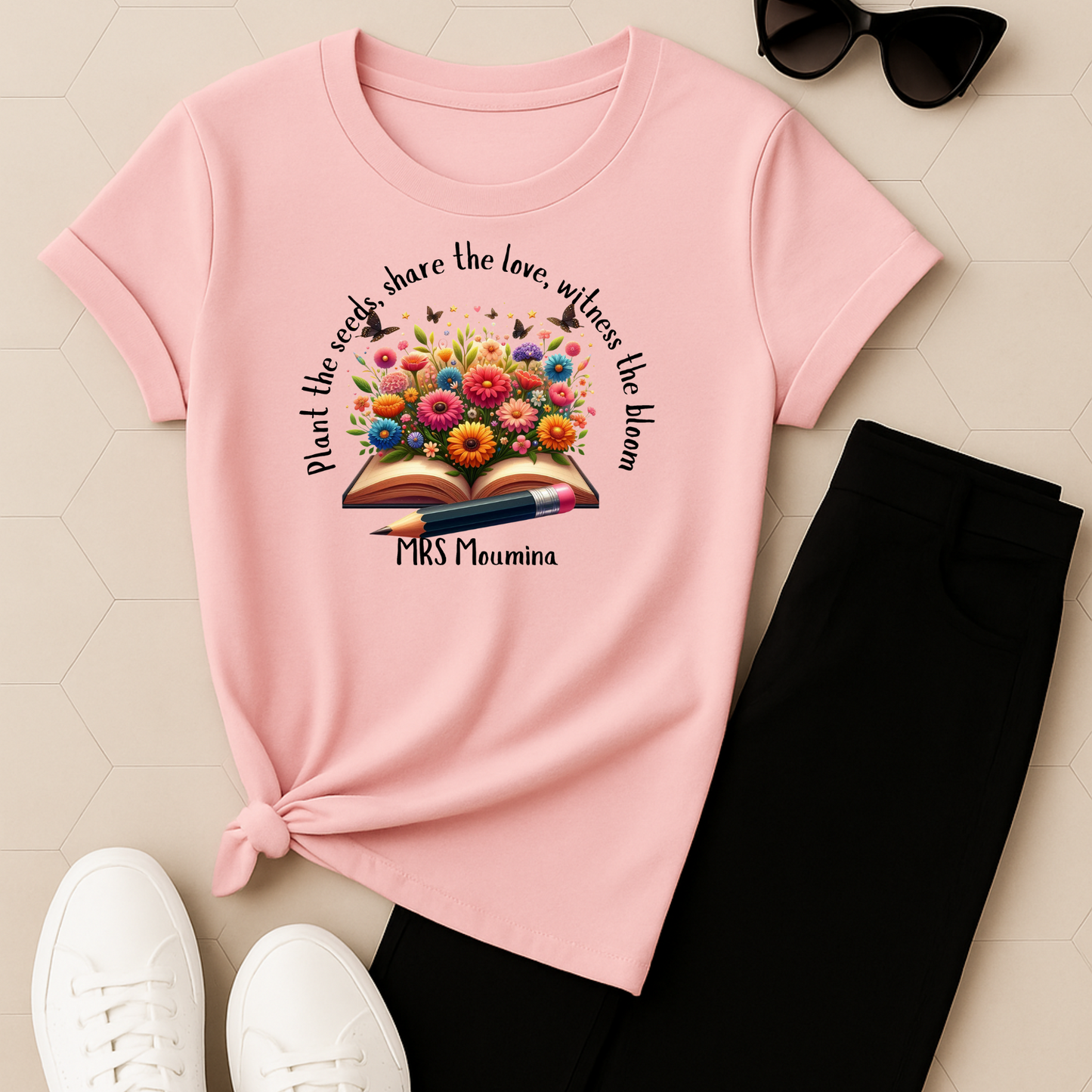 Spring Blooms Teacher T-Shirt
