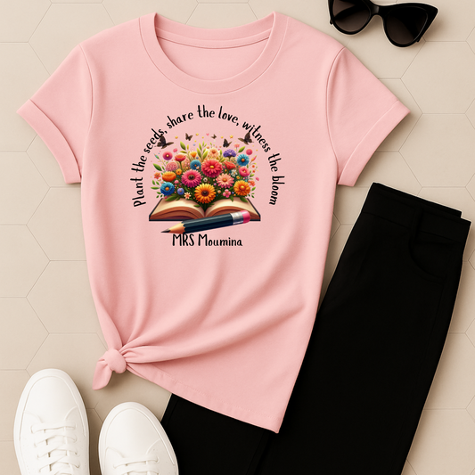 Spring Blooms Teacher T-Shirt