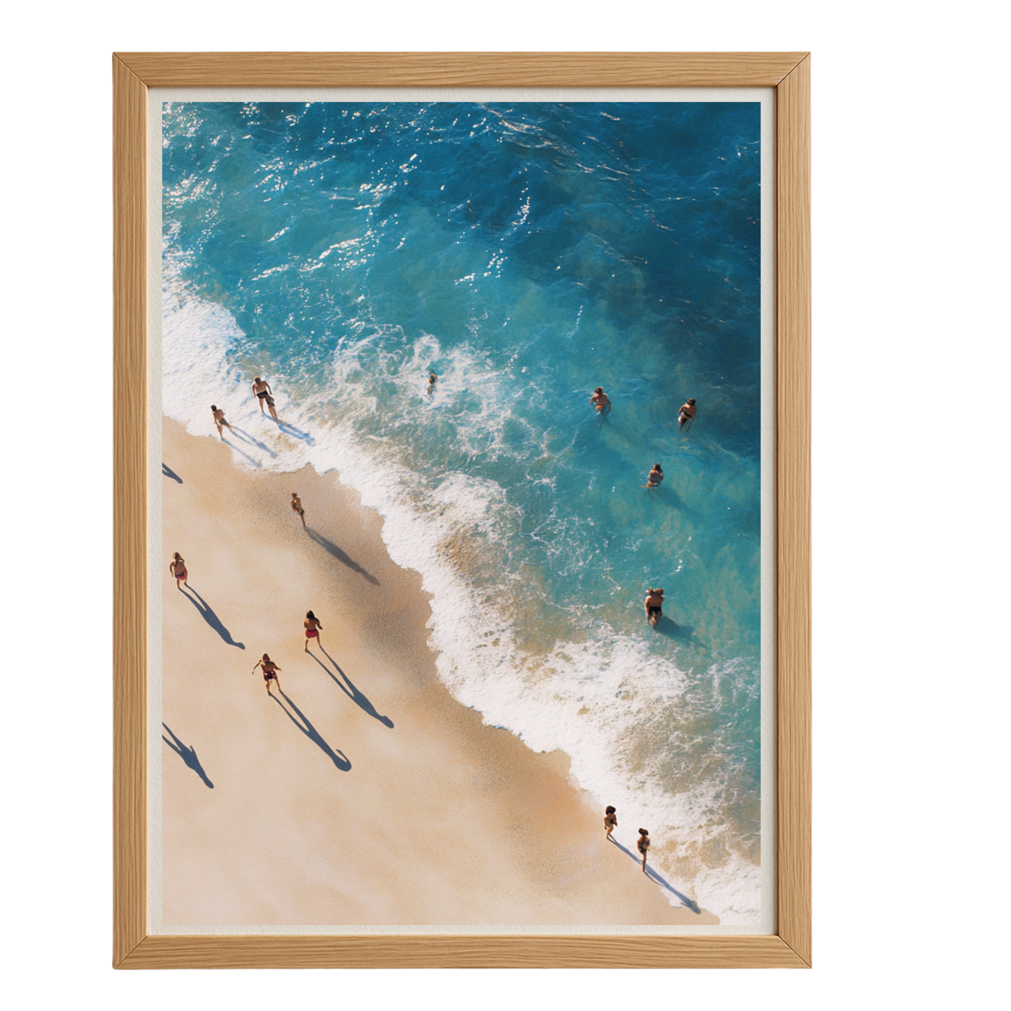Coastal Serenity Framed Canvas Art, Wall Decor for Beach Lovers, Ocean Photography, Home Decor, Gift for Nature Enthusiasts