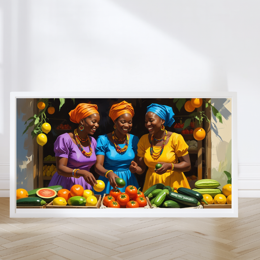 Colorful Fruit Market Canvas Art | Vibrant Wall Decor for Kitchen, Ethnic Home Decor, Gifts for Food Lovers, Cultural Wall Art, [...]